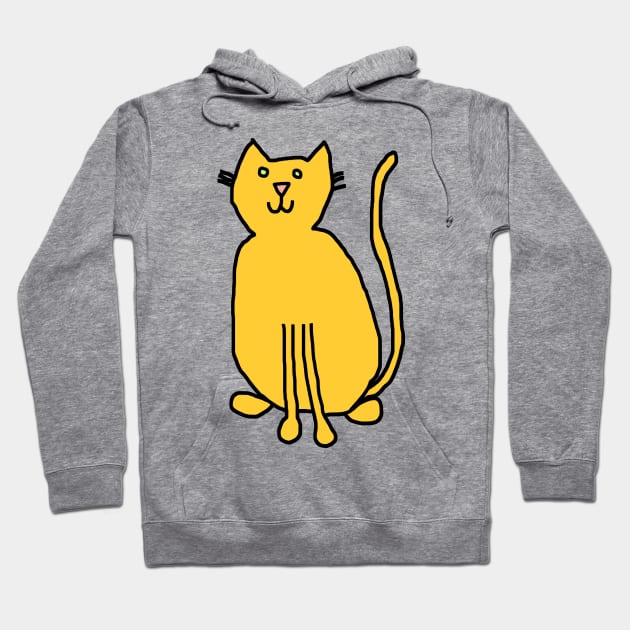 Yellow cat hoodie 2025